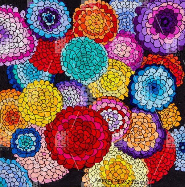 Multicolored Flowers by Andrés Pérez Jurado