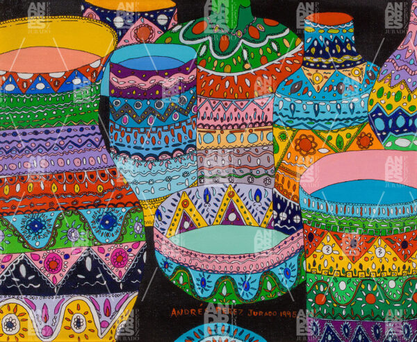 Multicolored Vases by by Andrés Pérez Jurado