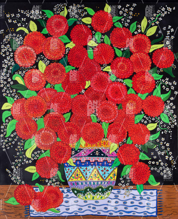 Red Flowers by Andrés Pérez Jurado
